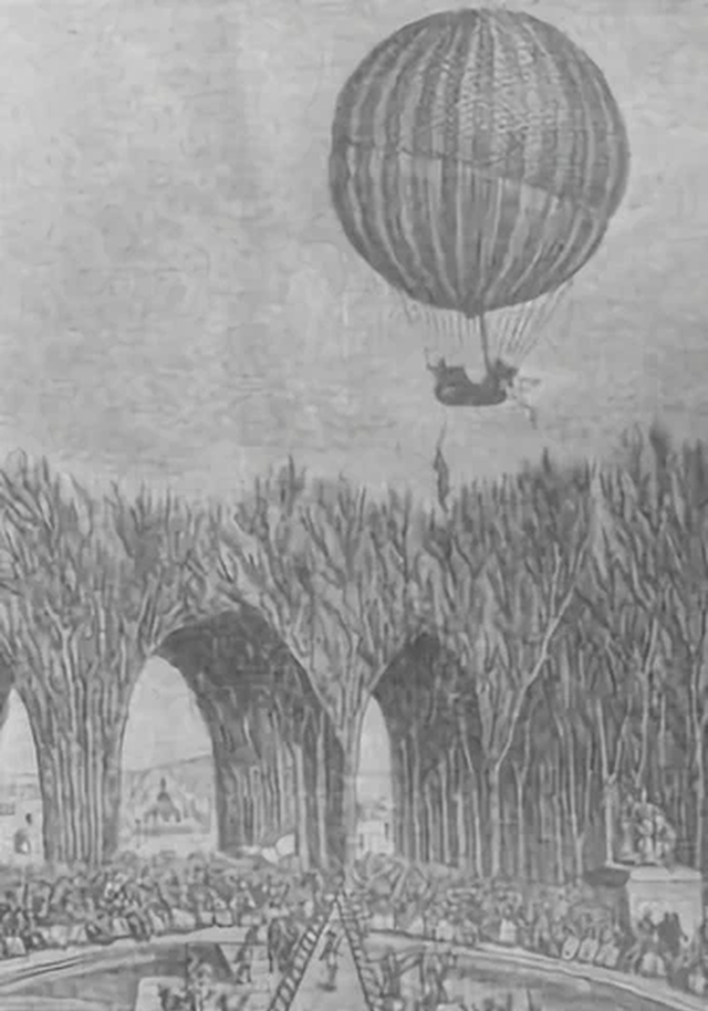Первый воздушный шарик. Андре Жак Гарнерен воздушный шар. Первый воздушный шар 1783 Монгольфье, Франция.. Воздушный шар Жака Шарля.